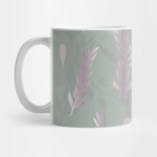 Spring Emotion Branches & Leaves Pink Mint Mug